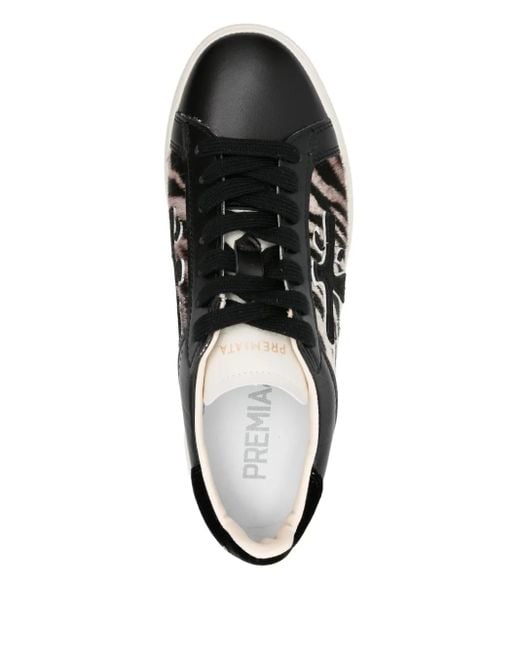 Premiata Black Claudia Sneakers mit Plateau