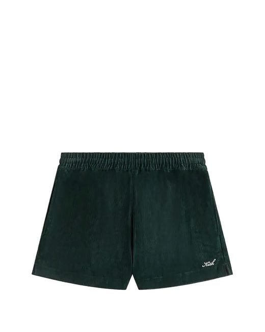 Kith Green Logo-Detail Short Shorts