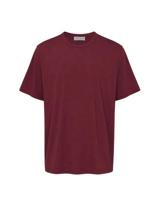 Yohji Yamamoto Red Round-Neck Short-Sleeve T-Shirt for men