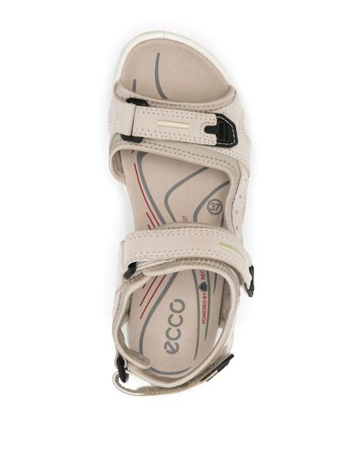 Ecco White Offroad Touch-Strap Sandals