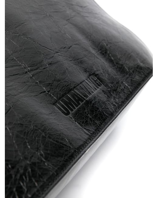 Bolso de hombro con logo en relieve Uma Wang de color Black
