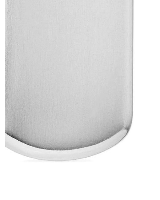 David Yurman White Sterling Chevron Tag (21Mm) for men
