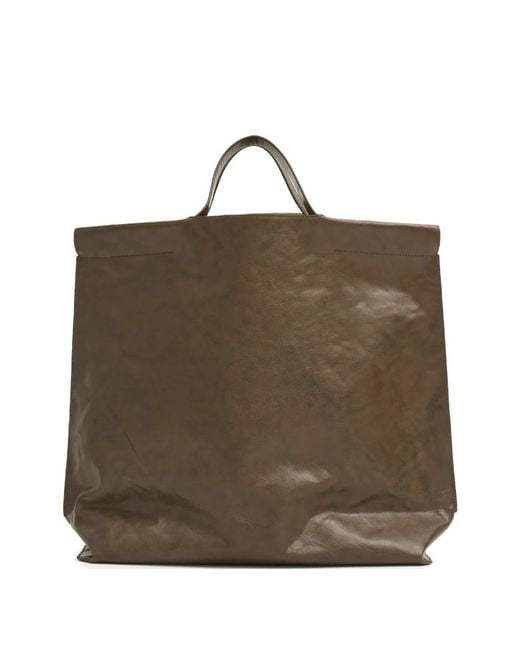 Bea Mombaers Brown L Shopper Leather Tote Bag