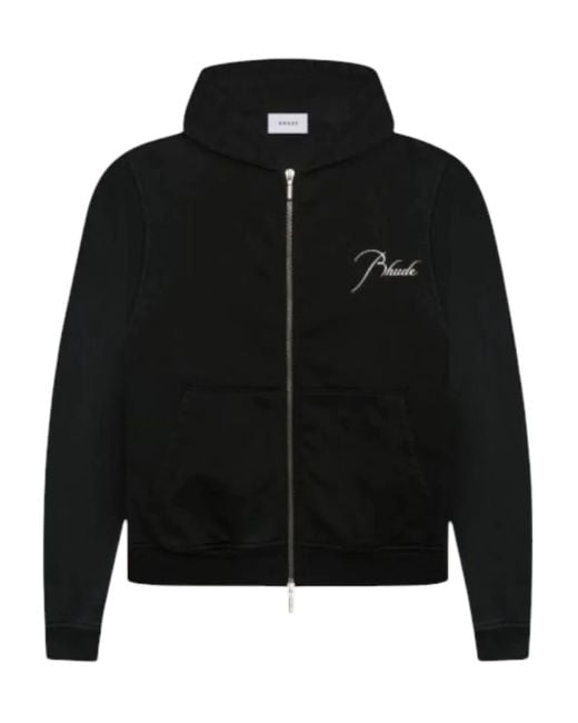 Rhude Kapuzenjacke mit Logo-Stickerei in Black für Herren