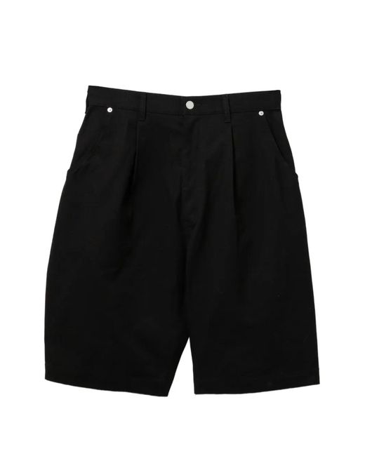 Comme des Garçons メンズ ブラック キャンバス ショートパンツの通販