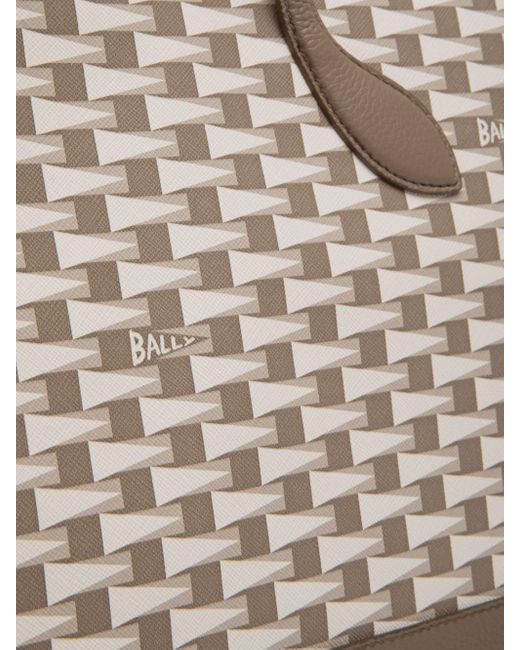 Bally Natural Pennant Geometric-pattern Print Tote Bag