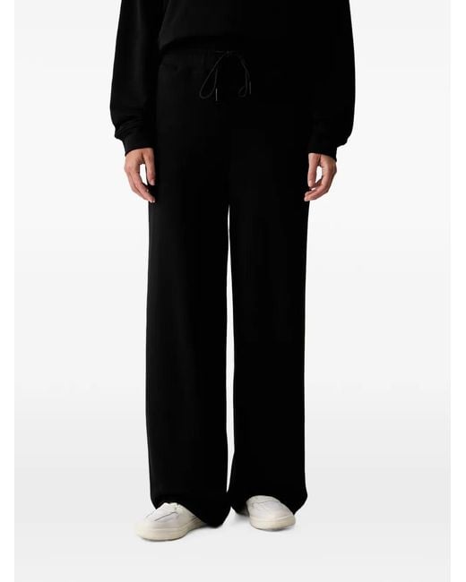 Twinset Black Logo-Embroidered Drawstring Jumpsuit