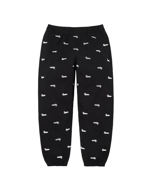 Supreme Repeat Script Trainingsbroek in het Black voor heren