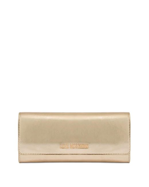 Love Moschino Natural Umhängetasche Im Metallic-Look
