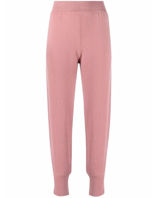 Pantalon De Jogging En Maille À Taille Haute Alberta Ferretti en coloris Pink