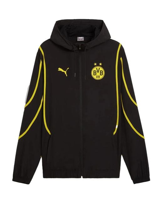 メンズ PUMA Borussia Dortmund Hooded Jacket Black