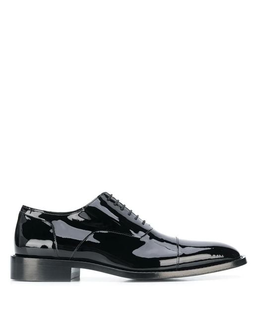 Balenciaga Black Stud Detail Oxford Shoes for men