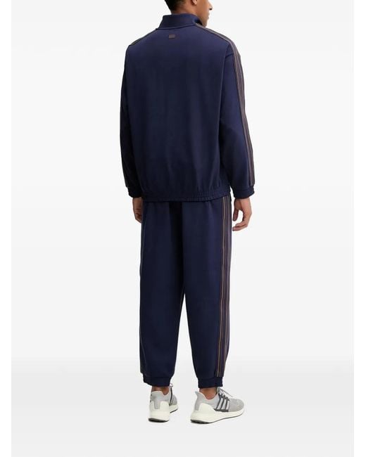 EA7 Blue Zip-Fastening Tracksuit for men