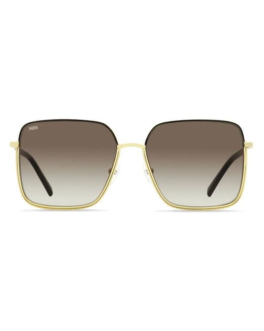 MCM Brown 162S Oversized Square-Frame Tinted Sunglasses