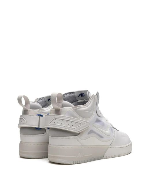 Nike White Air Force 1 Mid React Sneakers for men