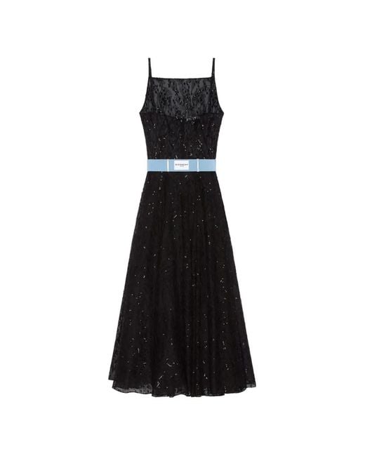 Givenchy Black Sliced Evening Dress