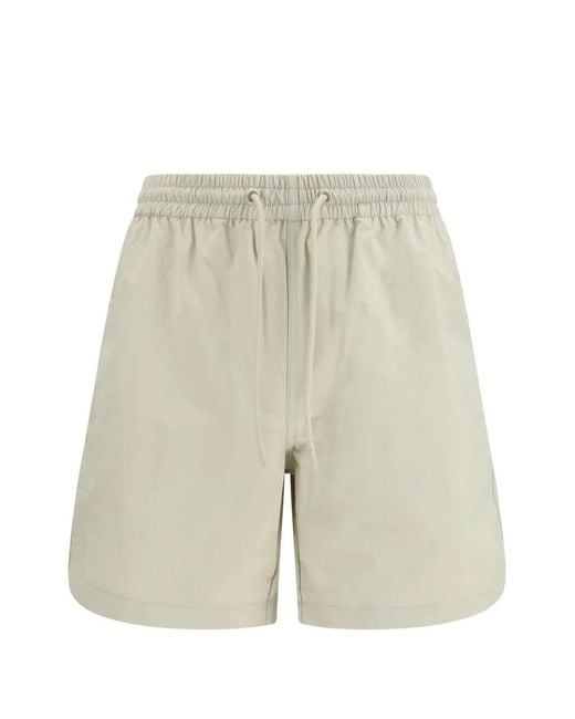 sunflower White Mike Drawstring Shorts