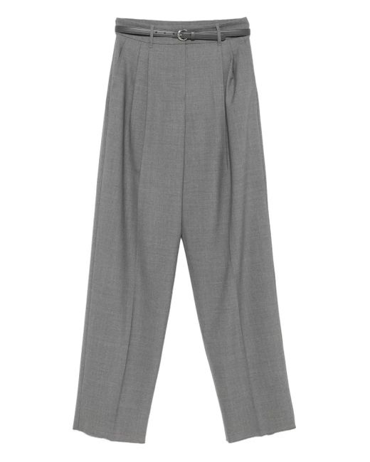 Max Mara ベルテッド パンツ Gray