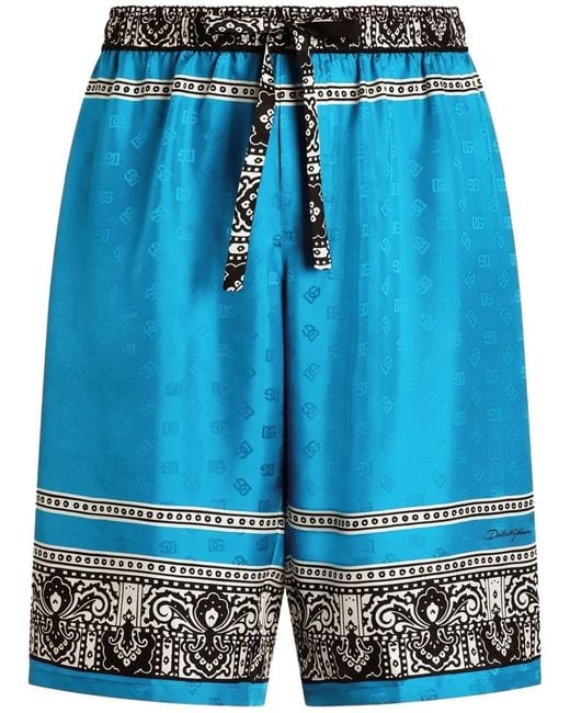 Dolce & Gabbana Blue Bermuda Shorts for men