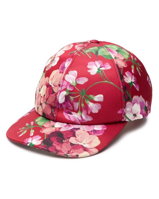 Gucci Pink Floral Print Cap