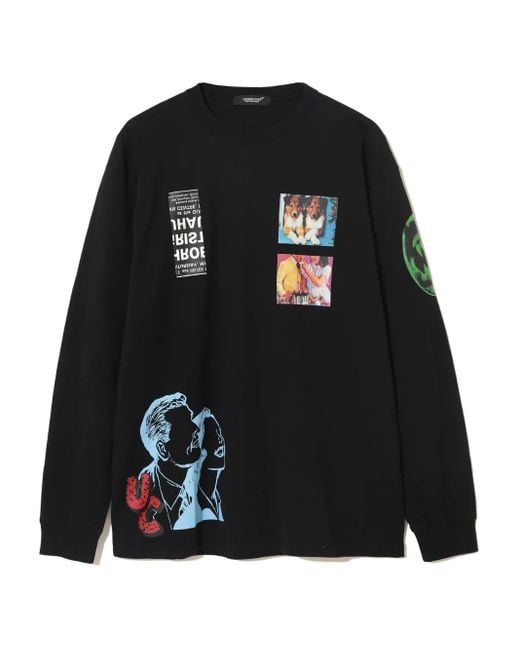 Undercover Sweater Met Print in het Black voor heren