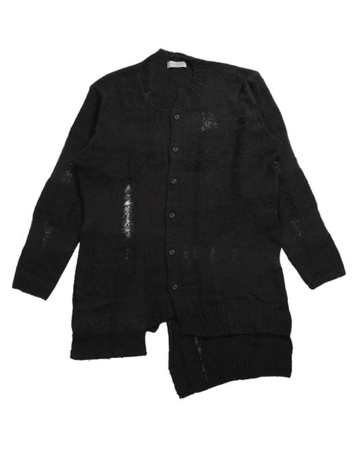 Yohji Yamamoto Vest Met Vlakken in het Black voor heren
