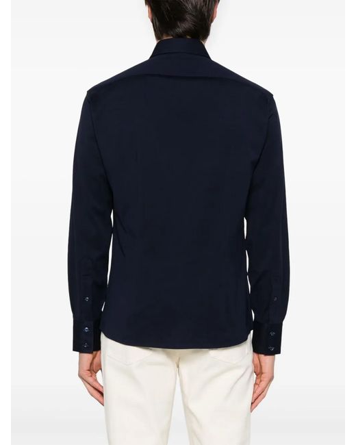 Brunello Cucinelli Blue Shirt for men