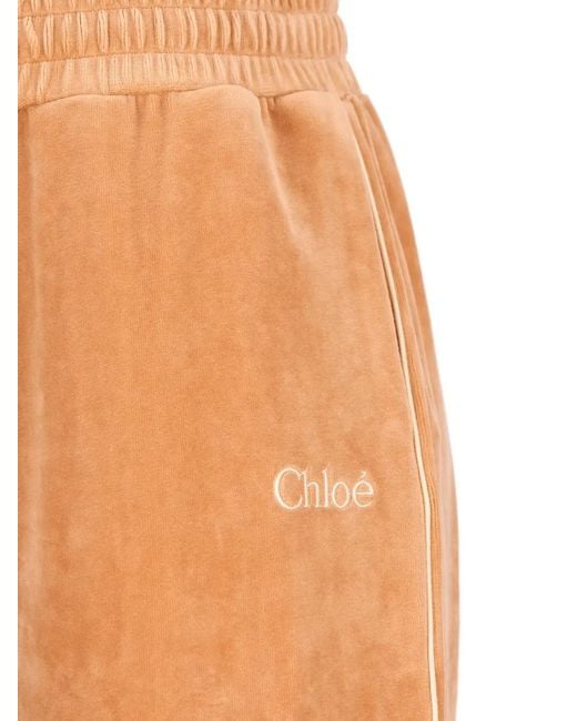 Chloé White Drawstring-Fastening Track Pants
