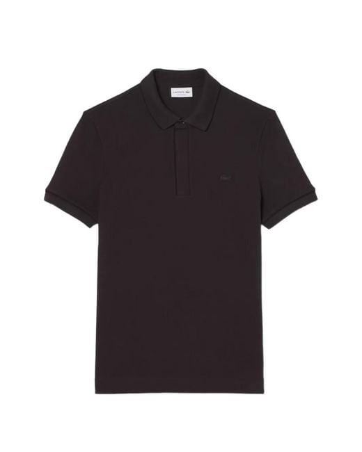 Lacoste Black Paris Short Sleeve Polo Shirt for men