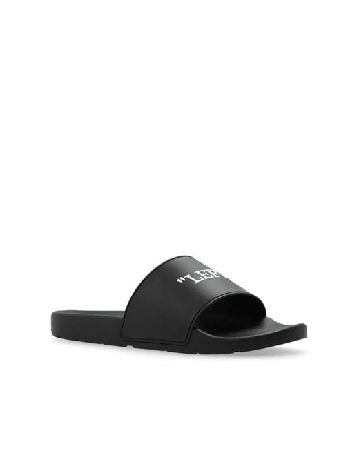 Off-White c/o Virgil Abloh Black Off- Sandals for men