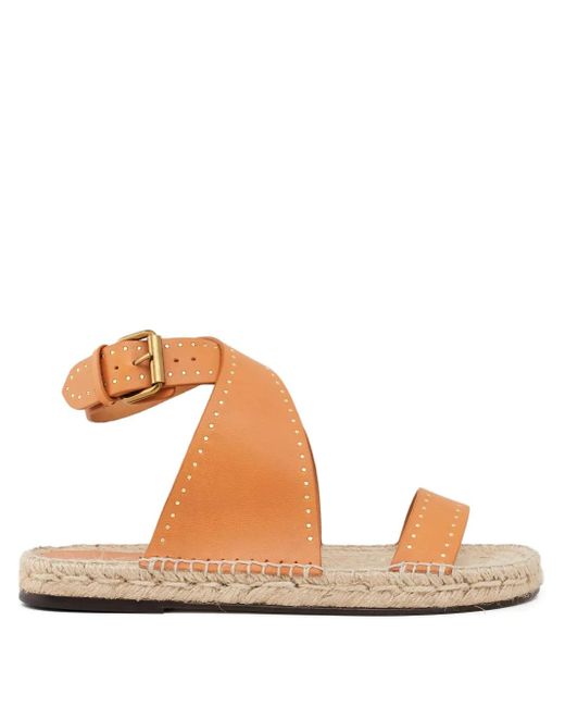 Isabel Marant Brown Illya Leather Espadrilles