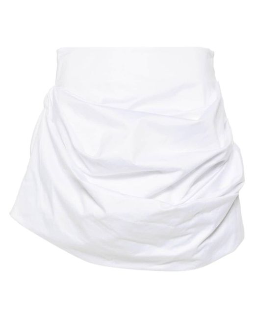 Minigonna drappeggiata di Magda Butrym in White