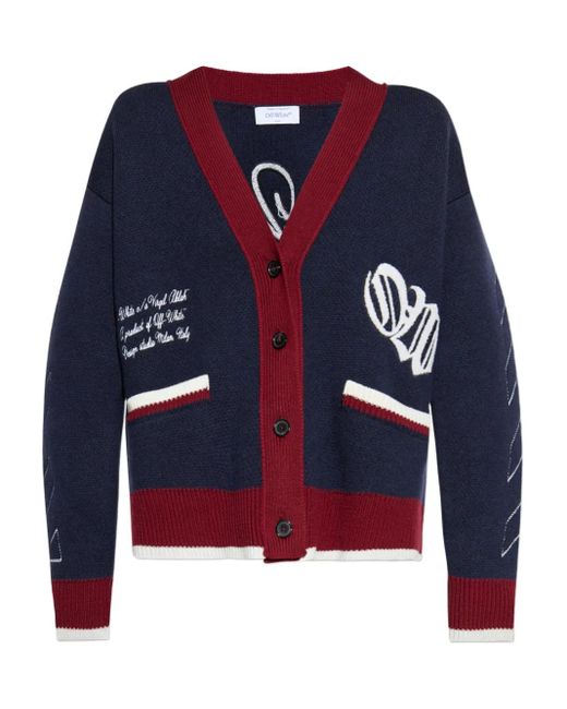 Off-White c/o Virgil Abloh Blue Cardigans