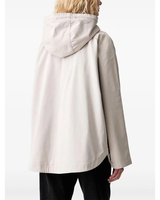 Marc O' Polo Natural Hooded Button-Front Jacket