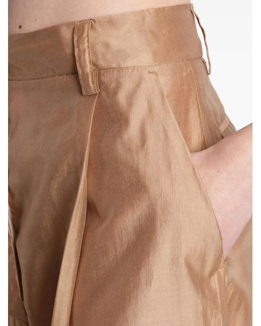 Thelatest Natural Billie Pleated Palazzo Trousers
