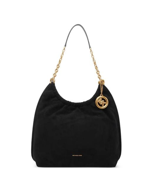 MICHAEL Michael Kors Black Sac Porté Épaule Indie Format Moyen À Breloque Logo