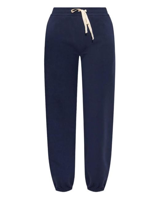 Jil Sander Blue Drawstring Cuffed Trousers