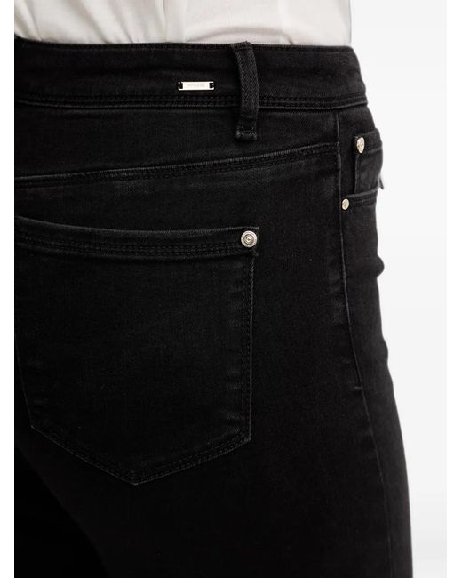 Morgan Black Cropped Flared Jeans