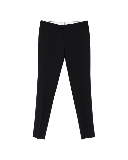 PT Torino Black Tailored Trousers for men