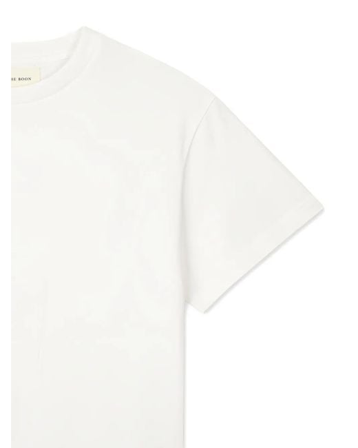 メンズ MAN ON THE BOON. Crew-neck Cotton T-shirt White