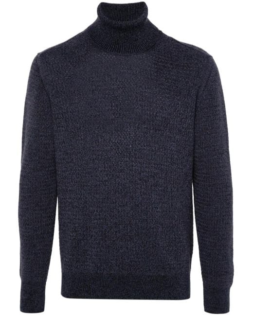 D4.0 Wollen Sweater in het Blue voor heren