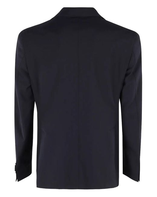 L.b.m. 1911 Blue Notched-Lapel Wool Jacket for men