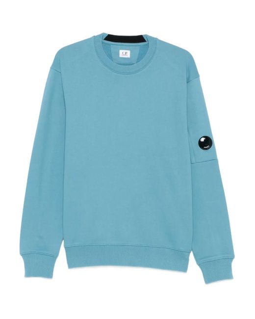 C P Company Sweater Met Logoprint in het Blue voor heren