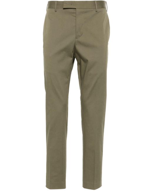 PT Torino Green Slim-cut Chino Trousers for men