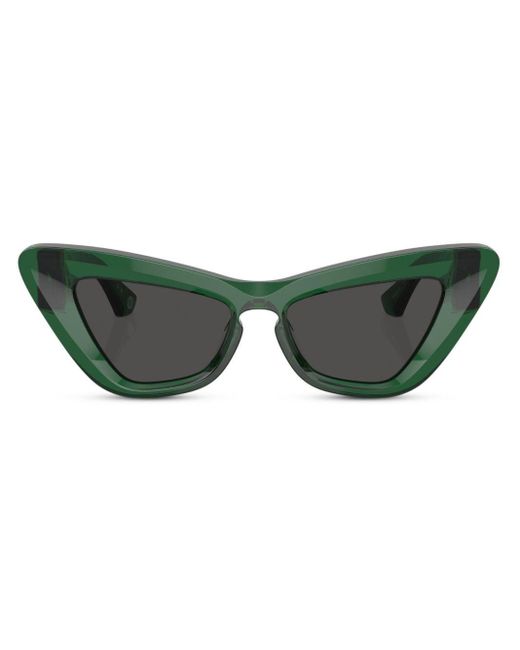 Burberry Green Rose Monogram Cat-eye Sunglasses