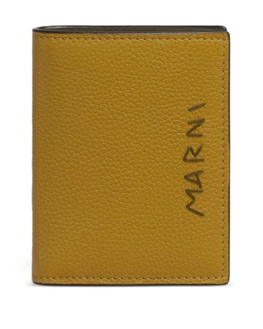 Marni Green Portefeuille Pliant À Broderies Mending for men