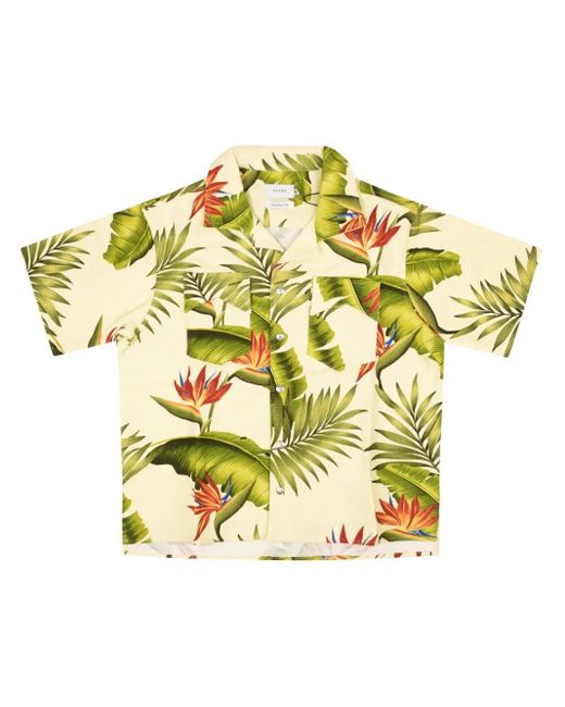 Camicia A Maniche Corte Con Stampa di Rhude in Metallic da Uomo