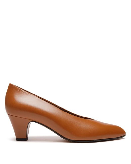 Bally Brown 55Mm Alva Pumps