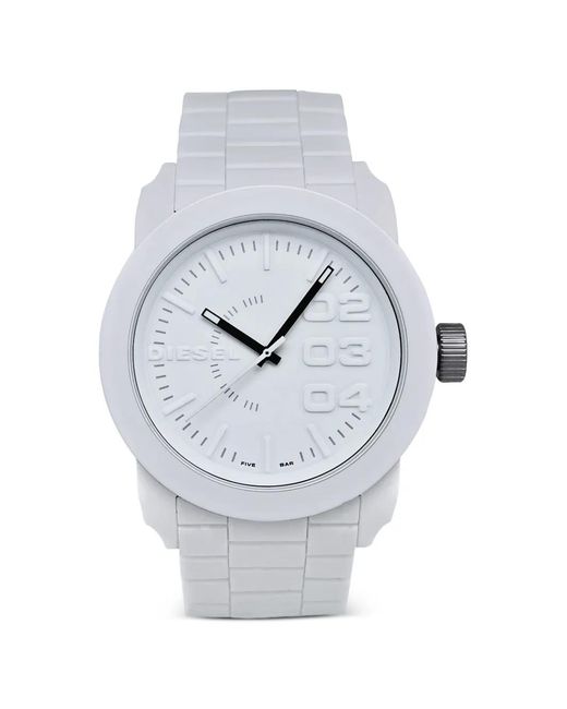 DIESEL Gray Logo-Embellishment 44Mm Watch for men