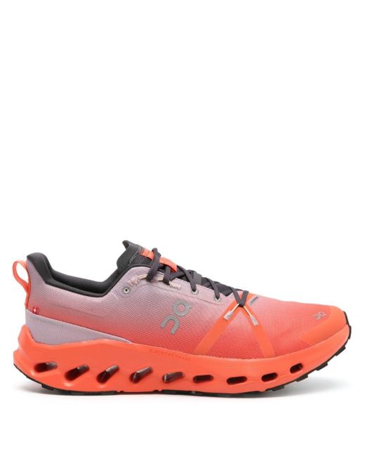 On Shoes Pink Cloudsurfer Waterproof Trail Sneakers for men